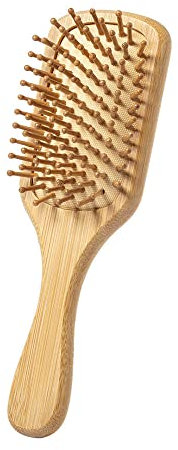 CEZARO - Brosse à cheveux démêlante haut de gamme en bois naturel | Femme, homme ou enfant | Couleurs : Beige (Aveiro)