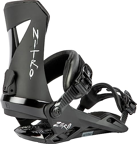 Nitro Zero All Mountain Freestyle Fixation pour Snowboard Hommes, Ultra Black, m