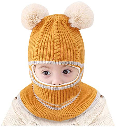Kinder Wintermütze Schals Ohrenklappe Jungen Mädchen 2 In 1 Kleinkinder Beanie Mütze Und Schal Set Jungen Kinder Mütze Schal Set Schlupfmütze Mädchen 2-6 Jahre