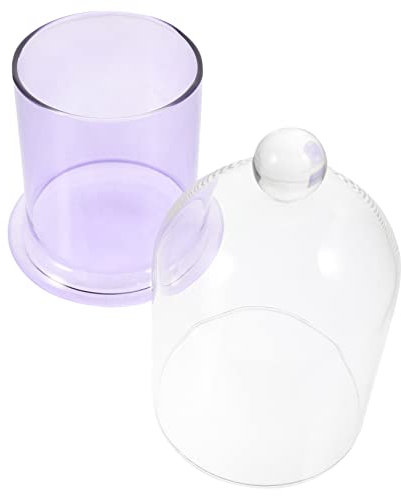 OUNONA Aromatherapy Glass Cover Candle Cup Holder for Candle Home Holder Decorative Glass Cloche