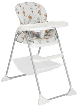 Graco SnackEase, chaise haute à pliage rapide, de 6 mois à environ 3 ans (max. 15 kg), léger, lavable, pliage rapide d'une seule main, multicolore, Up & Away