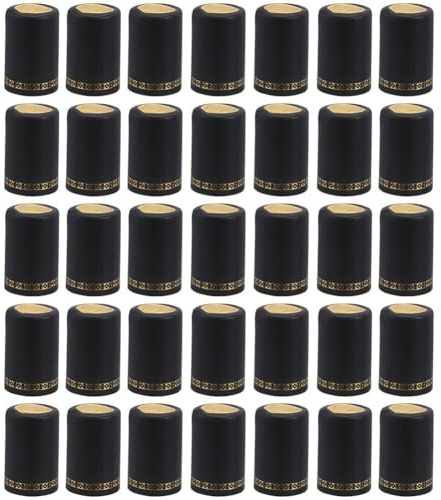 Lpitoy Capsules Thermorétractables en PVC, 200 Pièces, Film Rétractable pour Bouteilles De Vin, Bouchons Rétractables pour Caves À Vin Usage Domestique