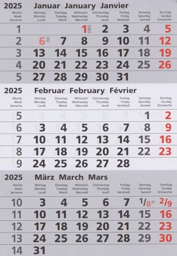 Kalendarium - Mit MAGNETRING als Datumsschieber - 2026 2027 - Kalender - Monatskalender - Tischkalender - Stehkalender - Ausstellkalender - Bürokalender - Kalenderblock - magnetisch – Made in Germany