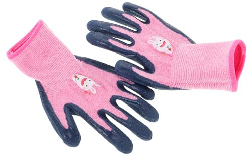 WOFASHPURET Schutzhandschuhe Für Junge Mädchen Aus Polyester Und Elastan rutschfest Und Abriebfest Für Gartenarbeit Angeln Und Outdoor-aktivitäten Mit Durchstichsicherem Design Und Atmungsakti