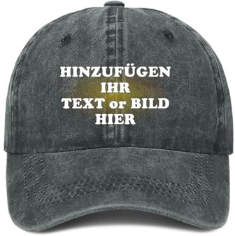 ROHBVMN Basecap personalisiert mit Foto/Logo/Text | Klassische Trucker-Kappe selbst gestalten | personalisiertes Baseball Cap für Männer Frauen | Mesh Cap Verstellbar Herren Damen