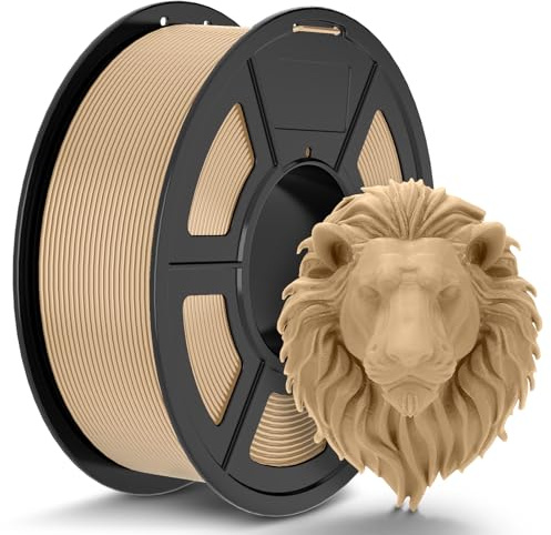 TECBEARS PLA Filament 1.75mm 1KG Holz | 3D Drucker Filament PLA , +/- 0,02 mm, Geeignet für Anfänger, zur Herstellung von Modellen