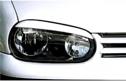 LAIQYRW Auto Scheinwerfer Augenbrauen für Golf 4 IV Frontscheinwerfer Augenbrauen Dekorativ Aufkleber Augenlid Aufkleber