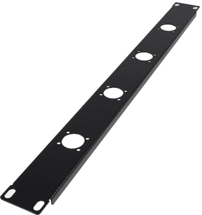 Mikinona Hinged Audio Rack Mount Panel Patch for Secure Cable Management Dust-resistant Xlr Patch Panel Compatible with Network Cabinets and Studio Equipment Organizer