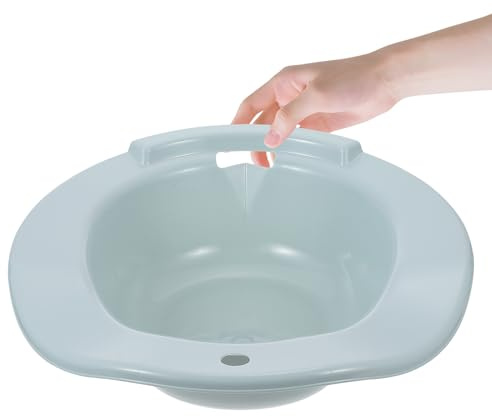 DECORNIJIA Sitzbad und Haus Toiletten aus Pp mit Hockfreiem Design Aufhängeloch Praktisches Toiletten Einweich Bidet Geeignet für Schwangere und Ältere Menschen