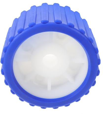 VICASKY Boat Trailer Ribbed Roller Wheel 5-inch Blue Coastal Trailer Roller Kit for Yacht Keel Support and Boat Loading Accessories