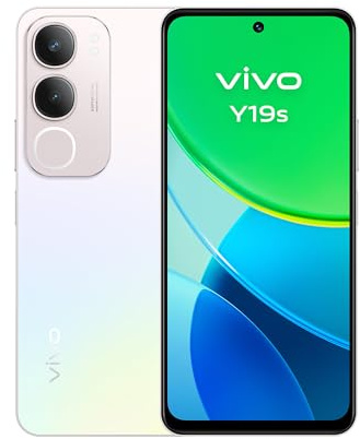 Vivo Y19s, Móvil 8+8GB RAM Extendida, 256GB ROM, Pantalla superbrillante 6.68” 90Hz, Cámara Principal de 50 MP, Modo Noche con IA, Batería de 5150 mAh, Flashcharge 44W, NFC, Smartphone Android, Plata