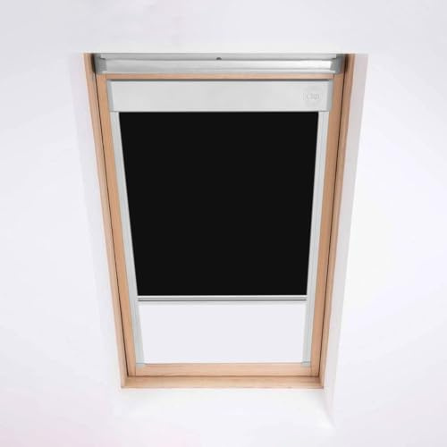 Roof Blinds for Velux Roof Windows, Blackout Blind, Window Code C01 Black | Our energy efficient thermal roof blinds are a perfect fit everytime