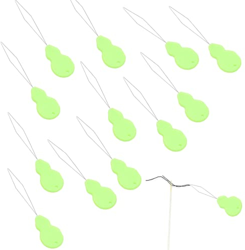 12 Stück Nadeleinfädler, Nadel Einfädler, Kunststoff Nähnadeln Einfädler, Handmaschine Nähen Einfädler Werkzeug, Einfacher Einfädle für Nadelöhr Hand Nähen Werkzeug