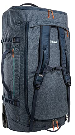 Tatonka Trolley Duffle Roller 140 L - Faltbare Reisetasche mit Rollen und Rucksackfunktion - In eigener Deckeltasche verstaubar - 140 Liter Volumen