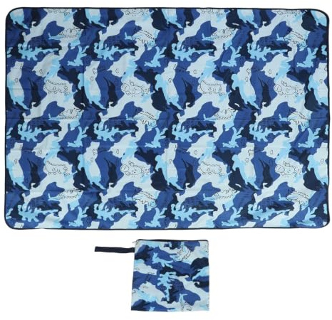 SUNGOOYUE Outdoor-Decke, wasserdichte PVC-Picknickdecke, Weich, Faltbar, Große Picknickmatte für Strandcamping, Reisen auf Graspicknick