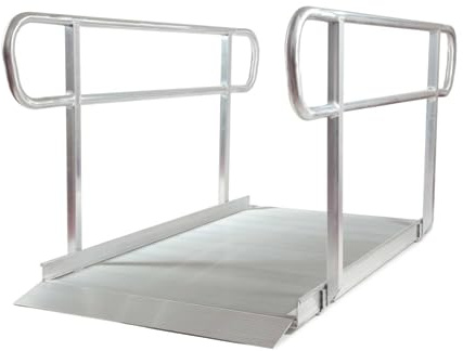The Ramp People Wheelchair Ramp Handrails for Wheelchairs, Mobility Scooters, Walkers 4ft - 12ft (With Handrails, 4ft)