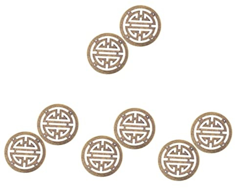 OSALADI Lot De 4 Appliques Décoratives pour Boîtes À Bijoux De Style Chinois 2 Pièces X 4 pour Meubles Étuis en Bois Accessoires Vintage