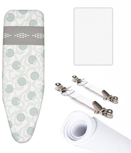CHAOJIMALI Ironing Board Cover,Replacement Iron Board Cover,Adjustable Drawstring,Easy-Fit for Protecting Ironing Board,Fits Ironing boards 81-122 x 30-45cm (Color : Wizard of Oz, Size : 110x35cm)