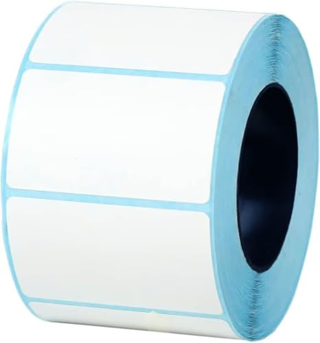 800 etichette autoadesive, rotolo bianco vuoto 40 mm x 20 mm, etichette termiche adesive per indirizzi, note per ufficio, cucina e stampante (40 x 20)