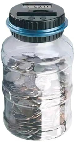 Geldbank für Erwachsene, Erwachsenenbank für echtes Geld | Automatisch zählendes Sparglas | Großartiger Münzzähler, Bank-Geldzählglas, Münzspartopf-Behälter