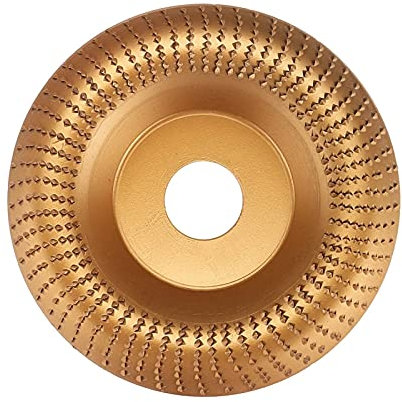 SZTVECFW 100Mm Wolframkarbid Holz Winkel Schleifen Rad Schleifen Carving Disc/Gold(B)