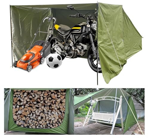 YSMSMZJK Fahrradbox mit Abnehmbarem Schattentuch Motorrad Zelt mit Belüftungsnetz Motorrad Plane Motorrad Plane