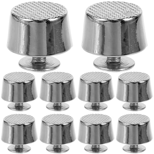 DIYEAH Taschenfüße Zum Schrauben 12 Mm Metall Schrauben M2.5 Taschenbodennägel Für Lederhandwerk Nieten Für Taschenboden Einlage Bastelzubehör Für Handtaschen Und Geldbörsen