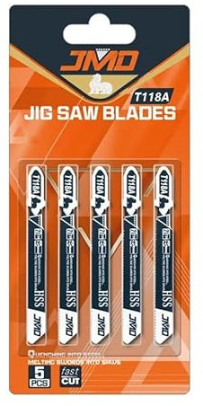 5Pcs/set 92mm HSS T118A Jig Saw Blades Wood Metal Fast Cutting Reciprocating Saw Blade