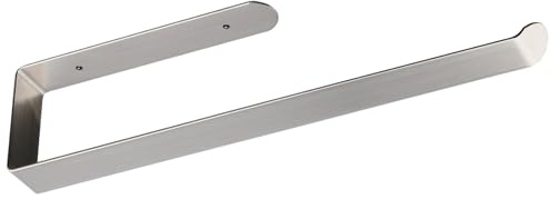 DIYZON Porta Asciugamani di Carta Autoadesivo Sotto il Montaggio Dell'armadio, Supporto da Parete per Rotolo di Carta per Armadio da Cucina, Bagno (Argento)