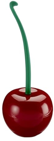 Nevalerra Cherry Toilet Brush, Cherry Toilet Brush Set, Household Bathroom Cleaning Device, Toilet Brush Set with Long Cute Toilet Brush Accessories for Bathroom Decoration