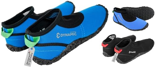DynamicNord - Chaussures Aquatique Néoprène Enfant - Conçues en Allemagne - Chaussures de Plage, Chaussures Pieds Nus avec Maille pour Un enfilage et Un Retrait faciles, Water Shoes