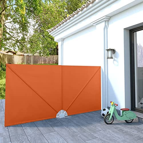 Snsowed Toldo Lateral Plegable terraza Color Terracota 300x150 cm, Toldos Exterior Terraza, Toldo para Balcon, Toldos Jardin, Toldo Privacidad Balcon, Toldos Terraza - 44572