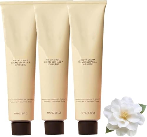 Crema de Secado al Aire Completa, Hidratante, Loción para Peinar, Ligera, Sin Enjuague, Control del Frizz, Realza la Textura Natural para Todo Tipo de Cabello