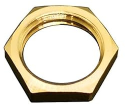 Rohrverschraubung mit Sechskant-Kontermuttern aus Messing – 1/8 Zoll bis 1 Zoll BSP-Innengewinde, Sechskantbuchse (1 Stück/5 Stück)(5Pcs 04)