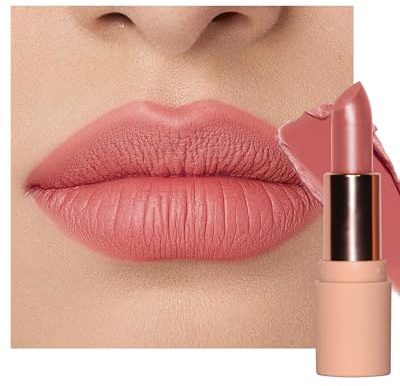 Rouge a Levre Velvet Mat pour Femme, Rose Corail Rouge à Lèvre Longue Tenue | Lip Stain Haute Pigmentation Confortable, Fini Crémeux et Mat, Full Coverage Végan Lipstick, Maquillage pour les Lèvres