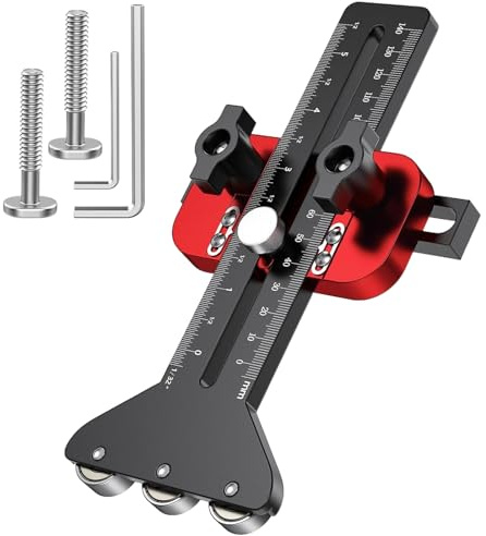 Fine Rip Jig - 9,84 pouces d'aluminium | Guide pour les appareils de scie circulaire de table | Guide de scie circulaire de table | Butée parallèle réglable | Outil de coupe de précision pour
