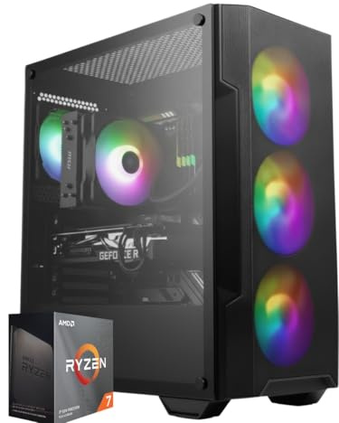 AGM store Pc Gaming serie START RYZEN 7 5700X - Scheda video RTX 5060 8GB - RAM 16GB 3200mhz - SSD 1TB - Wifi - Licenza W11