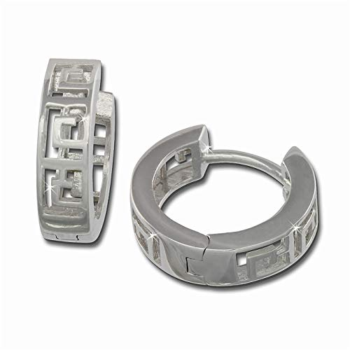 SilberDream Ohrringe Damen-Schmuck 925er Echt Silber Creolen Antik SDO3315 Silber Creole