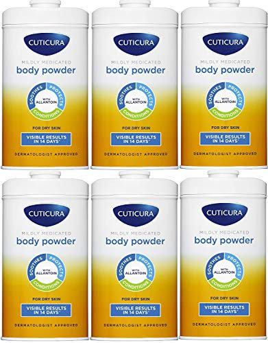 6 x Cuticura Mild Medicated Talcum Powder 150 g