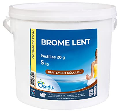 OCEDIS - Brome Lent pastilles 20g - Brome Piscine - 5kg