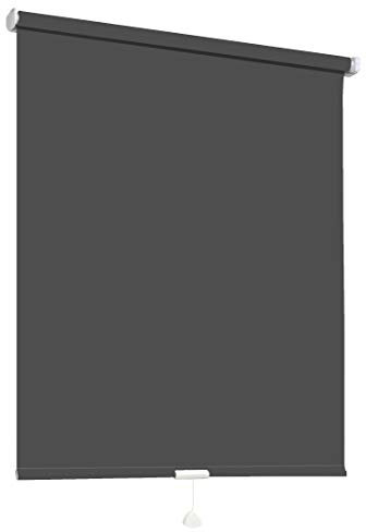 Springrollo Mittelzugrollo Schnapprollo Fenster Rollo Vorhang 16 Farben Breite 62-242 cm Höhe 160 und 230 cm blickdicht lichtdurchlässig Sonnenschutz Sichtschutz Blendschutz (202 x 160 cm Anthrazit)
