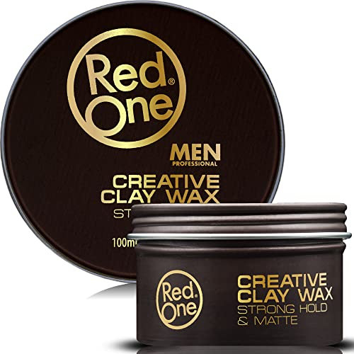 Red One Clay Wax 100ml | Creative Clay | Strong Hold | Matte Look Finish | Travel Size | Flexibility & Texture | Ultra Holding Effect | Hair Nourishing