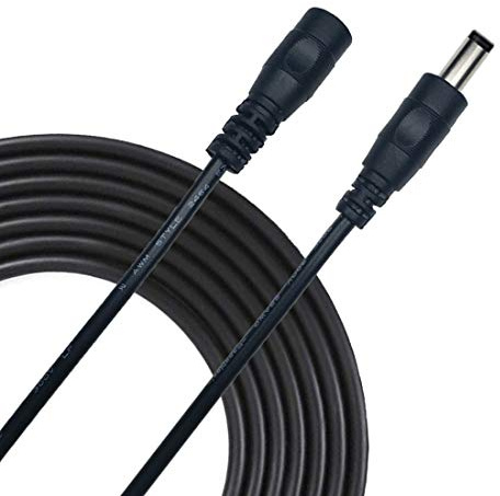 Liwinting 3 metri Cavo di Prolunga DC Maschio a Femmina Cavo di Alimentazione del Connettore 12V 5,5 mm x 2,5 mm per Adattatore di Potenza, Fotocamera CCTV Potenza e più - Nero