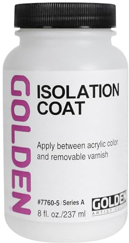 Golden Artist Colors Isolation Coat, to Unify and Protect the Painting Surface, 8 ounce jar (7760-5)