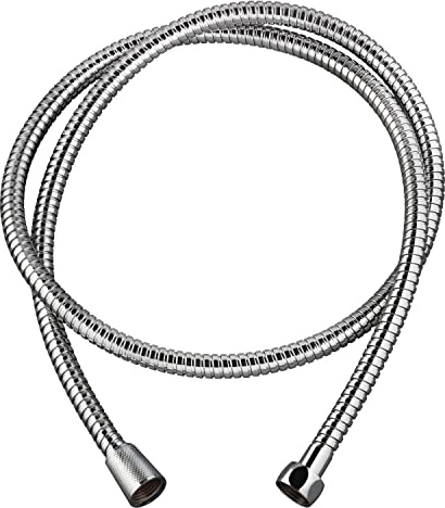 Wirquin 60720790 Flexible de douche 1m50 Métal Power en inox chromé à simple agrafage, chromé