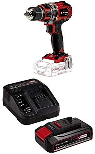 Einhell Taladro/destornillador a batería - TE-CD 18/50 Li BLPower X-Change, 18 V, máx. 50 Nm, portabrocas de 13 mm, Caja de Cambios de 2 Velocidades, incluye 1 batería de 2.5Ah y cargador individual