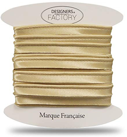designers-factory Satin Piping Cord for Sewing and Crafts - Ideal for Fine Finishes, Place Between Two Fabrics or Edging Your Creations.