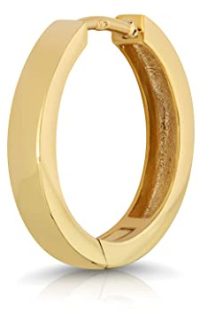 NKlaus Klappcreolen poliert, Breite: 2,6mm, 2,6mm, Gelb, Damen, 1 Stück | 375 Gelbgold 9 Karat; 375 Gelb Gold 9 Karat; Durchmesser: 16mm