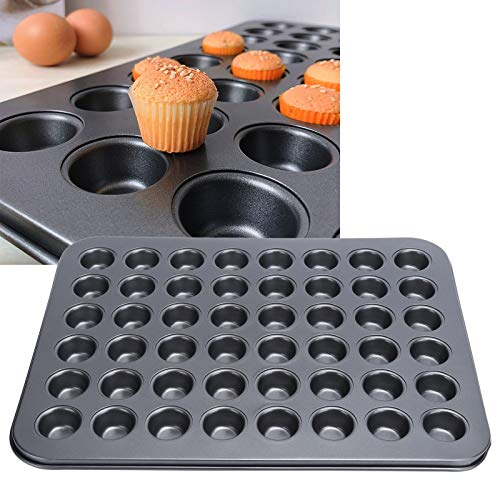 Mini teglia antiaderente per muffin e mini tortiera per cupcake, tortiera da 48 tazze, acciaio