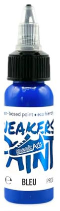 Peinture pour Cuir et Textile - Bleu - 30ml - Personnalisation Sneaker, Chaussure, Maroquinerie, Vêtement, Jean | SneakArts
